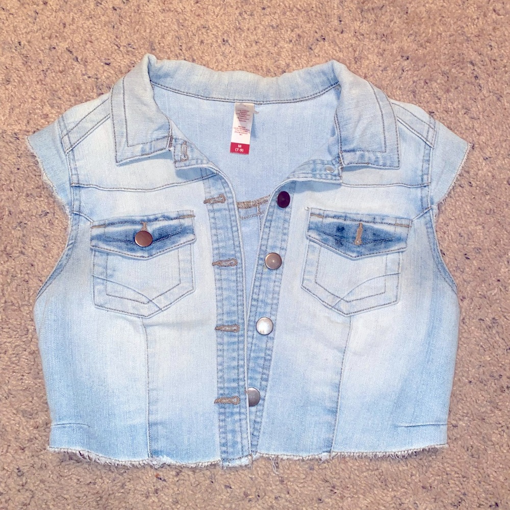 NOBO Sleeveless Light Denim Jean Vest Jacket Size Medium